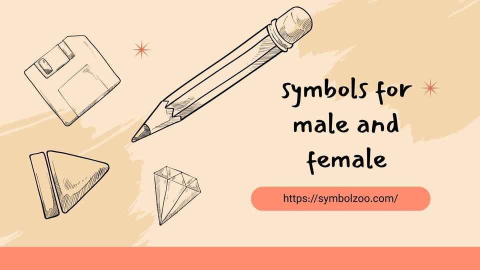 symbols for male and female