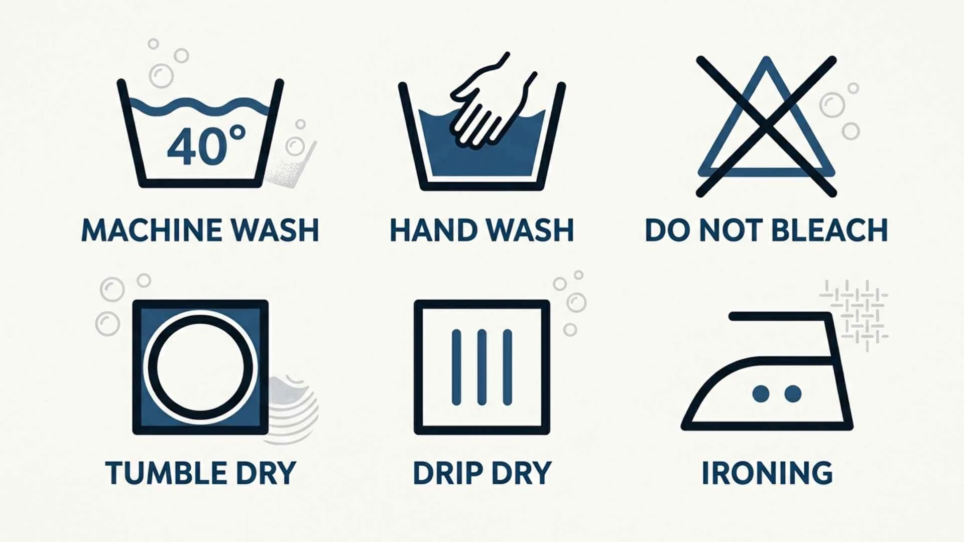 wash symbols