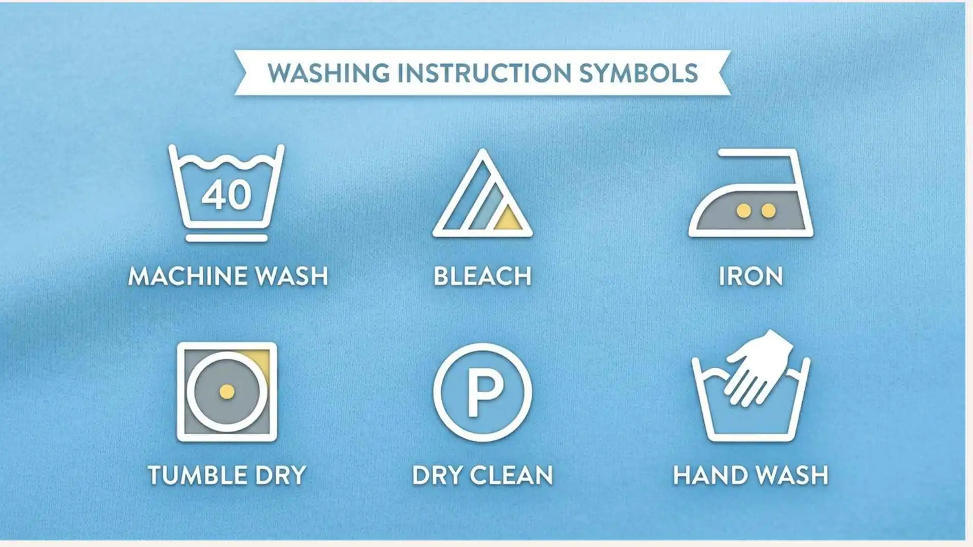 washing instruction symbols