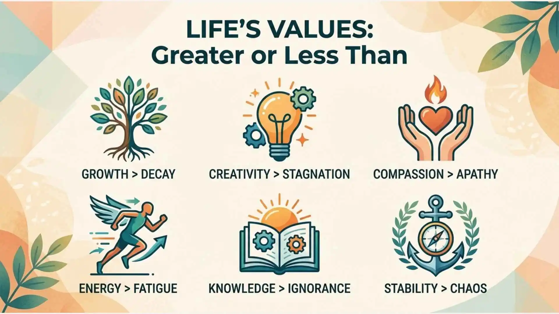 greater than or less than symbols